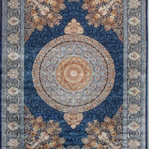 فرش ابریشم قم رنگ لاجوردی - کد 4039 فرش ابریشم قم رنگ شرابی - کد 4031 | فرش اکسیر