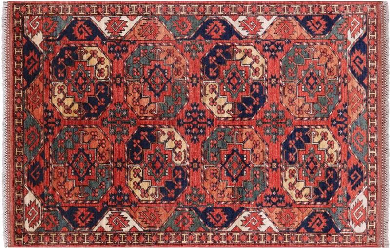 رنگ و طرح قالی ترکمن | شرکت فرش اکسیر
