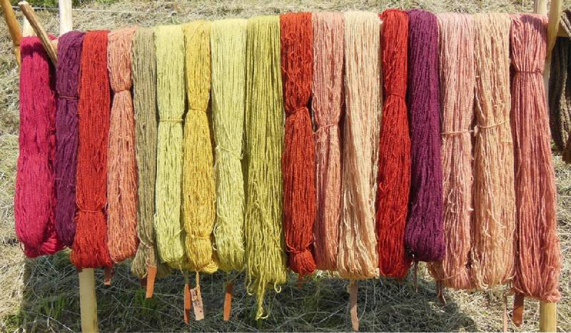 رنگ آمیزی نخ قالی سنتی | شرکت فرش اکسیر
