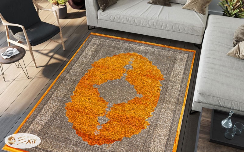 فرش نارنجی در دکوراسیون