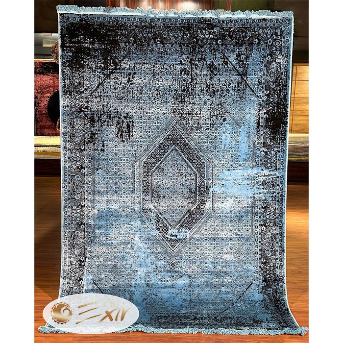 blue-modern-rug-min فرش تمام آبی مدرن| فرش اکسیر