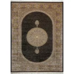 فرش دستباف گونه ابریشم قم کد 205g