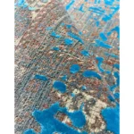 فرش فیروزه ای مدرن کد M01f - تصویر 3