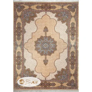 فرش دستباف گونه ابریشم قم کد 211b