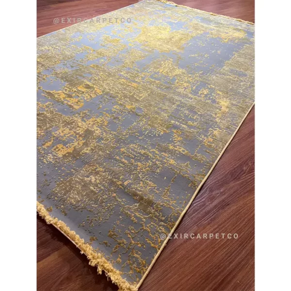 فرش طوسی و طلایی وینتیج | فرش اکسیر