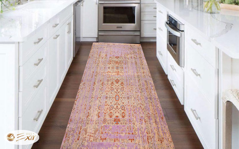 فرش مناسب برای آشپزخانه کوچک با خطوط عمودی