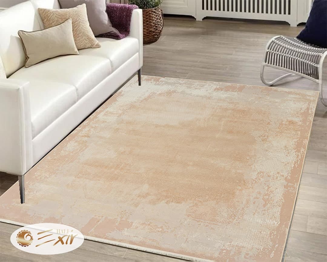 فرش کرم مینیمال و ساده | فرش اکسیر