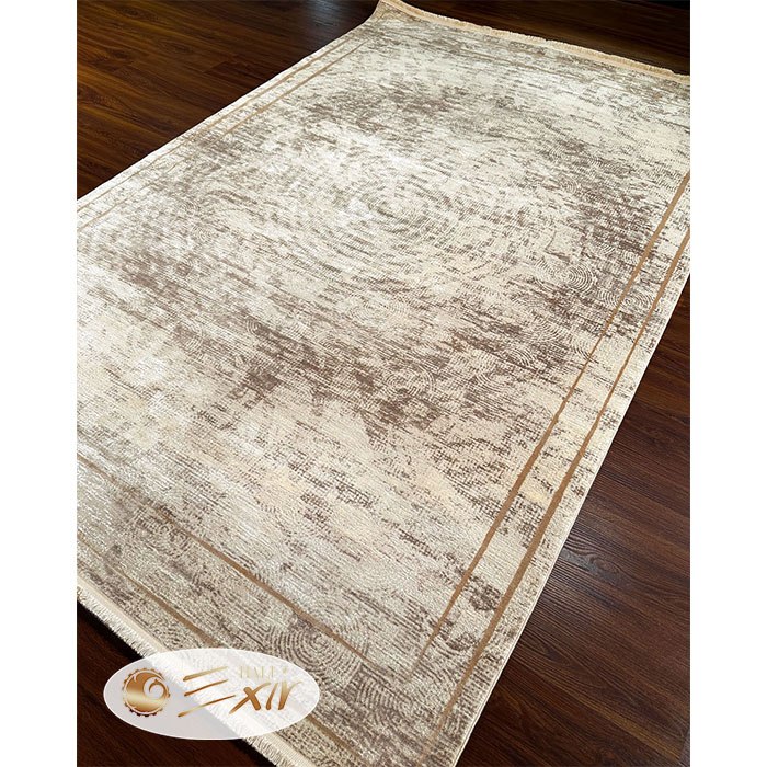 cream-and-brown-modern-rug-A15-min فرش کرم نسکافه ای| فرش اکسیر