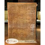 فرش گرد طلایی مدرن کد d159o| فرش اکسیر
