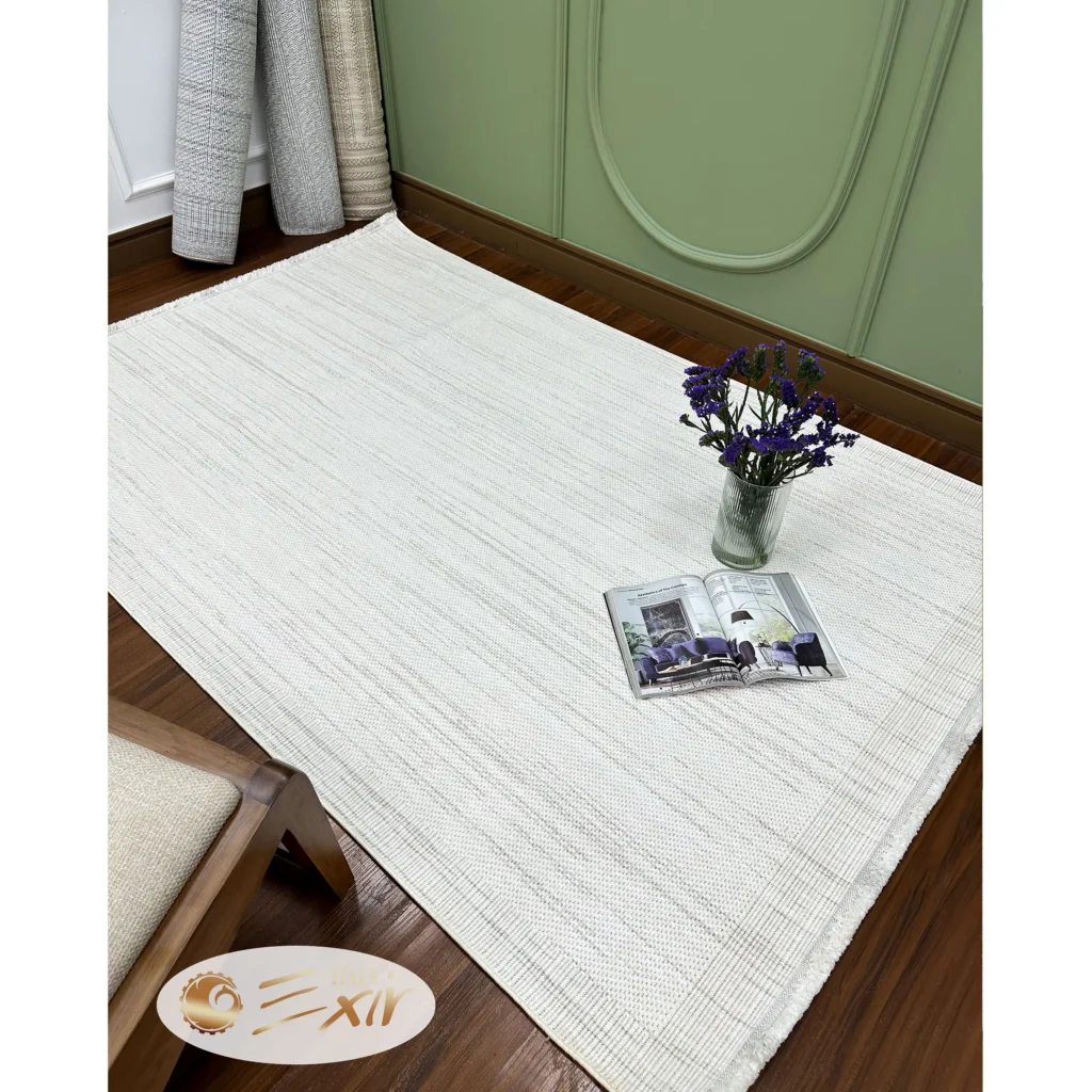 فرش ساده سفید کد LP01c