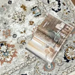 فرش سلطان آباد کرم کد m45c - تصویر 5