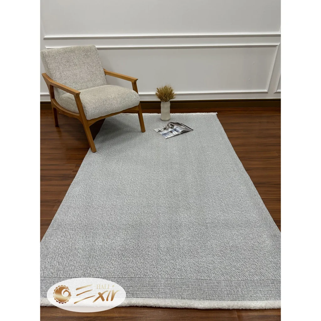 فرش طوسی ساده مدرن کد Lp01g