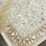 فرش سلطان آباد کرم گل ریز کد ۲۵۳c - تصویر 5