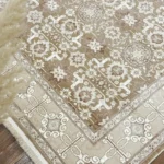 فرش سلطان اباد قهوه ای کرم کد ۲۵۵Lb - تصویر 4