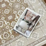 فرش سلطان اباد قهوه ای کرم کد ۲۵۵Lb - تصویر 2