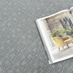 فرش گرد طوسی طرح زارا کد LP10g - تصویر 2