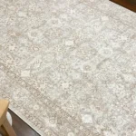 فرش افشان گل ریز کرم نسکافه ای کد 249c - تصویر 5